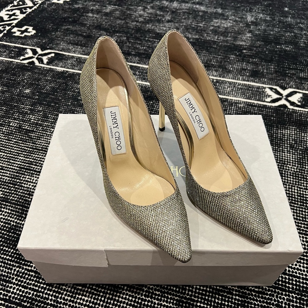 Jimmy Choo Light Bronze Women's Heels